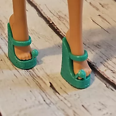 Monster High Doll Cleo De Nile Gloom Beach Turquoise Wedge Sandals Shoes • $9.99