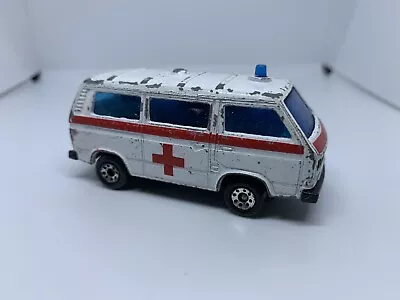 Matchbox - VW Volkswagen Transporter Ambulance Van - Diecast - 1:64 Scale - USED • £3.15