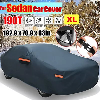 Full Car Cover Waterproof Dust-proof UV Resistant Outdoor All Weather Protection • $26.95