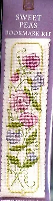 £6.50 • Buy Textile Heritage Counted Cross Stitch Bookmark Kit - Flowers - Sweet Peas