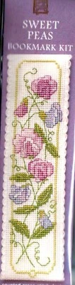 £6.50 • Buy Textile Heritage Counted Cross Stitch Bookmark Kit - Flowers - Sweet Peas