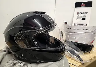 Kabuto Ibuki-A Motorcycle Helmet Full Face Black Blue/Grey Fox Graphic - Size M • $225