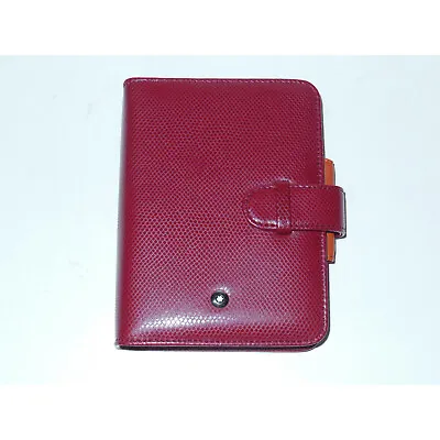 New Montblanc Boheme 6-Ring Red Pocket Organizer 35360 Calendar/Address Notebook • $599.95