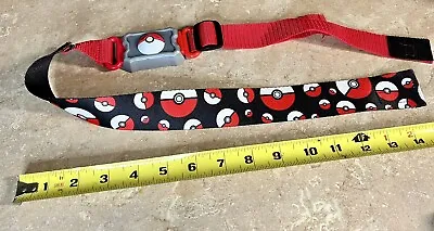 $2.95 • Buy Kids Pokemon Pokeball Adjustable Belt Red Black Clip N Carry
