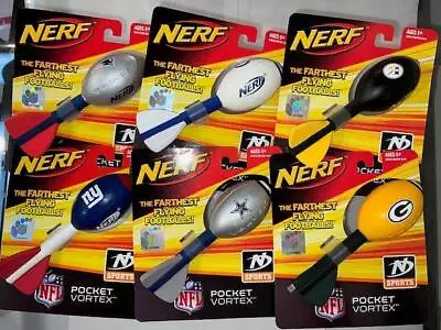 Nerf Pocket Vortex Mini Flying Footballs - NFL Themed - Lot Of 30 Pieces • $149.99