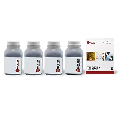 4Pk LTS TN250 Black Toner Refill Kit Compatible For Brother DCP1000 MFC-4800 • $24.95