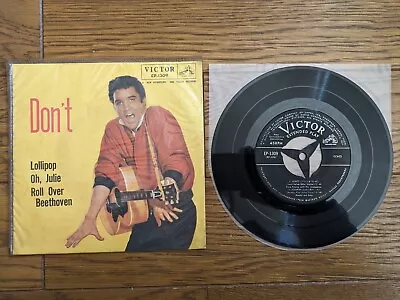 ELVIS PRESLEY Don't JAPAN 45rpm EP Vinyl Cover Poly-Lined Sleeve EP-1309 • $575.99