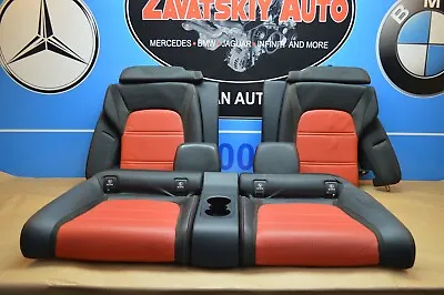 2017 W205 Mercedes C63 Amg Convertible Rear Seat Complete Black / Red Oem • $445.50