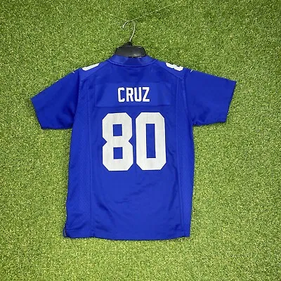 New York Giants Victor Cruz Nike Jersey Boys Size Medium M Football Blue • $18.74