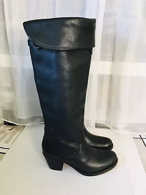 NWOB FRYE Jane Tall Cuff Boot Size: 6 Black 77595 • $67