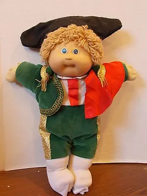 Vintage Cabbage Patch Kids Doll Blonde Hair Blue Eyes 1978-1983 Matador Outfit • $17.99