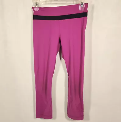 FLAW Lululemon Inspire Crop II Women's Sz 4 Purple Legging Ultra Violet Luxtreme • $17.98