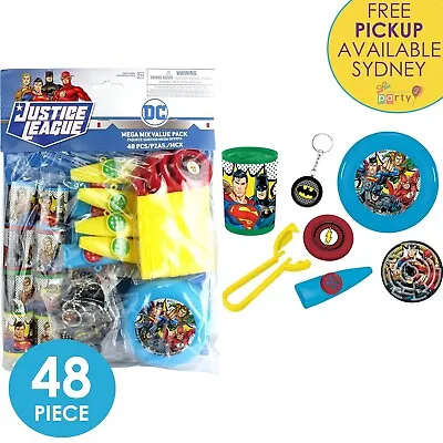 $24.99 • Buy Justice League Party Supplies 48 Piece Birthday Bag Favours Pinata Filler Prizes