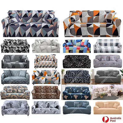 Sofa Covers 1 2 3 4 Seater High Stretch Lounge Slipcover Protector Couch Cover • $28.49