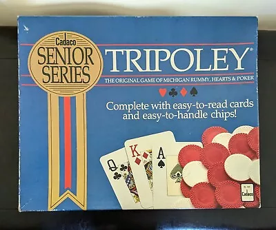 Tripoley Senior Series Michigan Rummy Hearts Poker Cadaco Complete - No Cards • $10