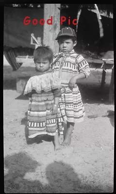 #FH1- H Vintage Photo Negative - 2 Young Boys- Mexico? • $4.50