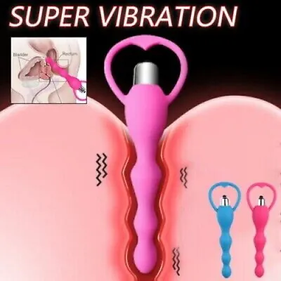 $20.95 • Buy Vibrating Butt Plug Bead Adult Toys Massager Anal Sex Toys For Women Men Couples