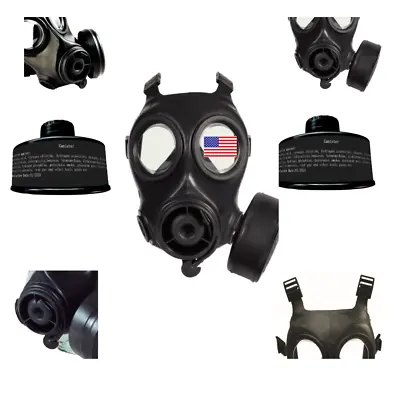 DYOB Gas Mask FM-12 CBRN W/ 2 NBC Filters Most Advanced Face Mask- Adjustable • $299.99