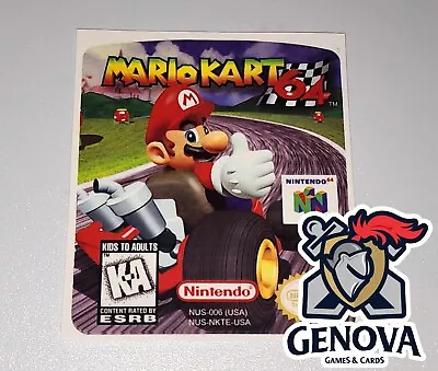 Mario Kart 64 N64 Replacement Game Label Sticker Precut • $5.36