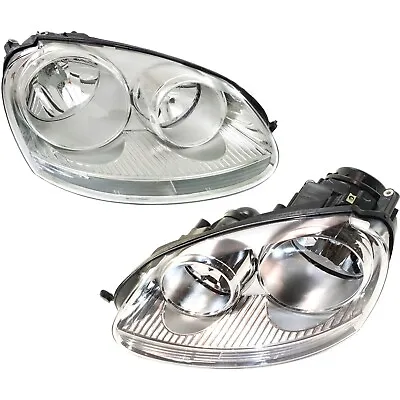 $135.98 • Buy Headlight Assembly Set For 2005-2010 Volkswagen Jetta Sedan Wagon Left And Right