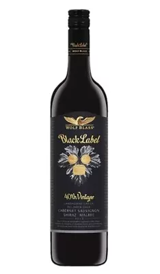 Wolf Blass Black Label Cabernet Sauvignon Shiraz Malbec Red Wine SA 2012 (750mL) • $155