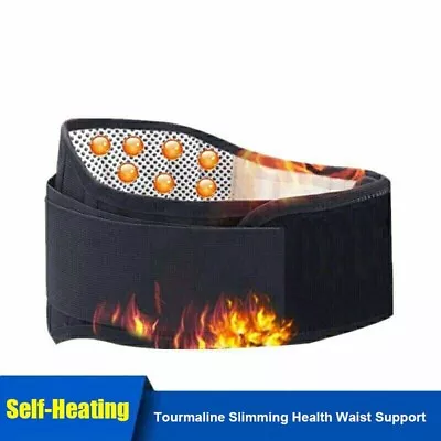 Tourmaline Self-Heating Health Waist Support Belt Support Lumbar Black 115cm • $9.99