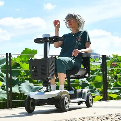 4 Wheel Mobility Scooter Electric Powered Wheelchair Device Max Load 550 IBS • $597.50
