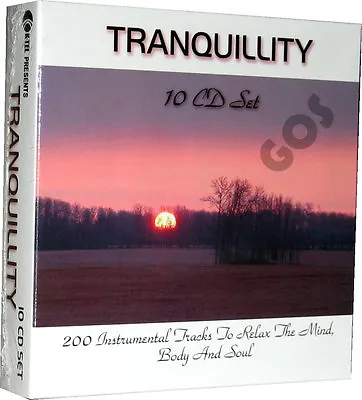 Tranquillity K-Tel 10 CD 200 Instrumental Relaxing Music Tracks New Sealed • £19.95