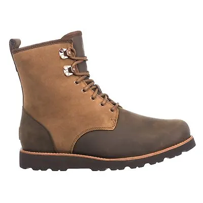 UGG Mens Hannen Winter Boots Waterproof Leather Mens Sz 9 M Dark Chestnut • $199.99