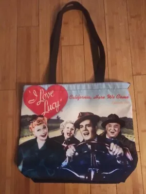 I Love Lucy Canvas Tote--California Here We Come • $20