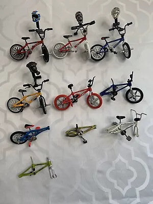 Flick Trick BMX Bike Lot Tech Deck Finger Board Toy Lot Accessories Parts Wheels • $59.99