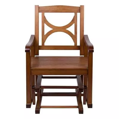 Shine Company Glider Chair 39  Rust Resistant Eco-Friendly Solid Wood In Oak • $186.17