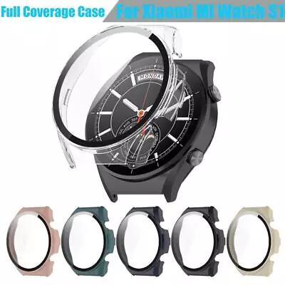 Shell Screen Protector Case Cover Tempered Glass PC For Xiaomi Mi Watch S1 • $7.10