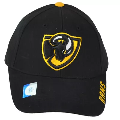 NCAA Captivating Virginia Commonwealth Rams Curved Bill Adjustable Black Hat Cap • $18.36