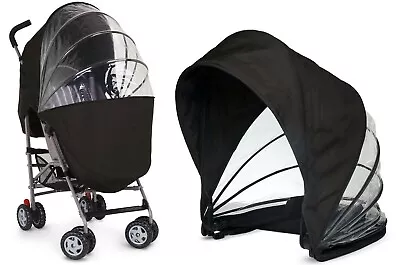 £9.99 • Buy Universal Pram Hood Mothercare 2 Seasons Sunshade Rain Prams Cover New