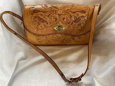 Vintage Meeker Co. Western Hand Tooled Leather Purse • $19