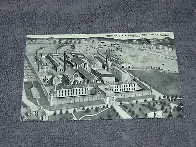 Original 1908 Postcard: Indiana State Prison Michigan City Indiana • $12.95