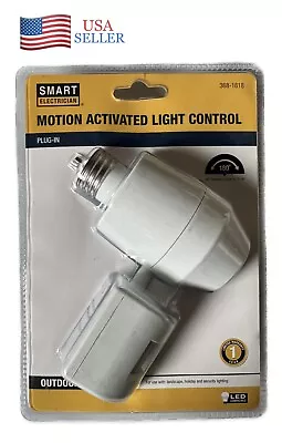 Outdoor Auto Motion Detect Activate Light Control Plug In Socket E26 150w Bulb • $22.89