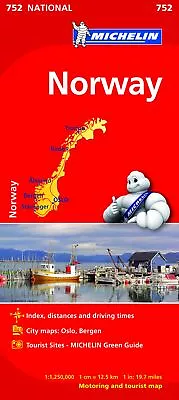 £7.74 • Buy Norway - Michelin National Map 752: Map (Michelin National Maps, 752)