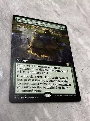 Mtg Visions Of Dominance EXTENDED ART Card D&D Forgotten Realms Magic NM/M • £1