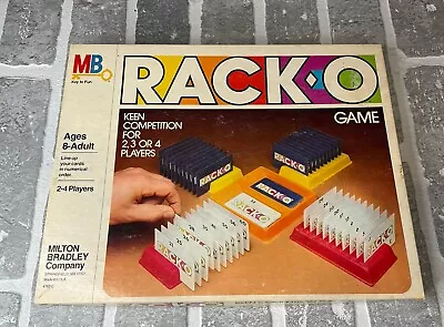 Vintage 1980 Milton Bradley Rack-O Card Game Used Complete Game Fun Family Night • $13.49