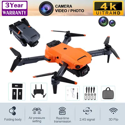 2022 Drone RC Drones Pro 4K HD Camera GPS WIFI FPV Quadcopter Foldable Bag Gifts • £33.59