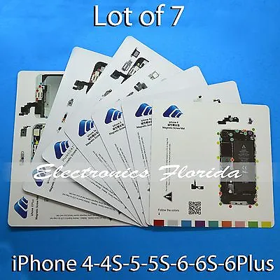 Lot 7 Magnetic Screw Mat Repair Tool Guide Screw Holder IPhone 44S/55S/6/6S/Plus • $29.99