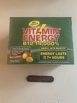 Vitamin Energy B12 14000% Mango Energy Shots 12 1.93oz Bottles Antioxidants • $18