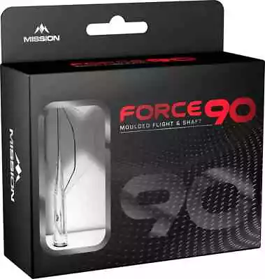 New - Mission Force 90 All-in-One No2 Clear One Piece Flight & Stem Darts System • £9.95