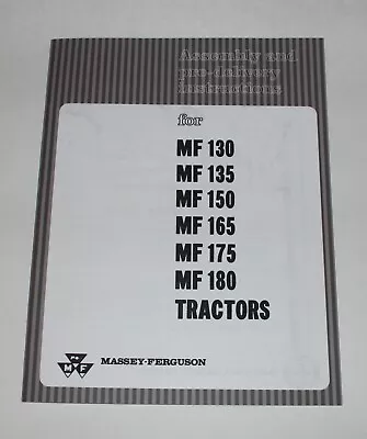 Massey Ferguson Assembly & Pre-Delivery Instructions MF 135 165 175 Manual • $8.95