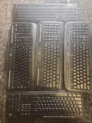 Keyboard LOT Of 5 LOGITECH MK300 MK320 K330 K270 ASUS  UNTESTED Parts Only • $25