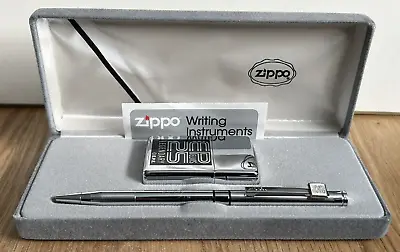 2002 Zippo Elvis Presley 25 Lighter & Pen Set In Presentation Box EP-2 • £94