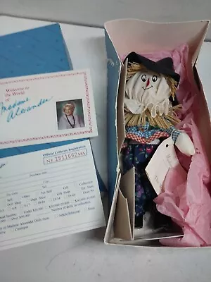 MADAME ALEXANDER WIZZARD OF OZ DOLL SCARECROW NEW W PAPERWORK & BOX SHIPS FREE • $24.99