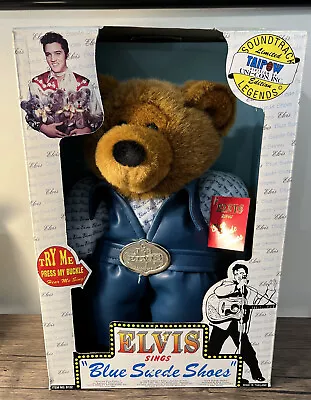 Elvis Presley Teddy Bear “Blue Suede Shoes   Taipow Legends '94 Rare See Desc. • $24.99